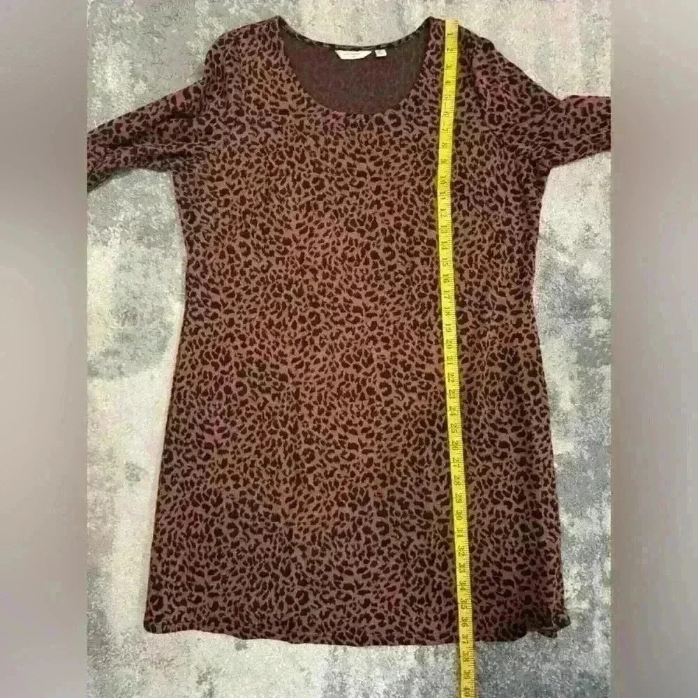 Womens Brown Cheetah Liz Claiborne Dress - Picture 7 of 8